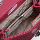 Сумка женская, отдел на клапане, наружный карман, длинный ремень, цвет розовый - Фото 5
