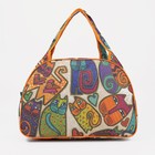 Сумка дорожная женская на молнии, разноцветная - Фото 2