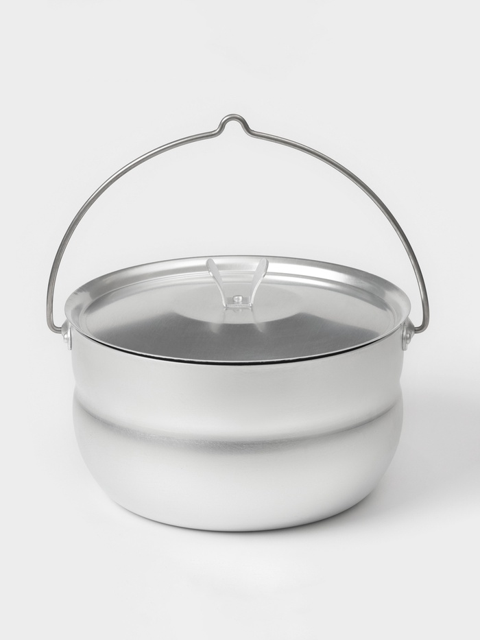 Котелок алюминиевый туристический, 3 л, алюминиевая крышка - Фото 1