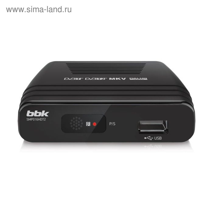 Цифровая ТВ приставка BBK SMP016HDT2 DVB-T2 чёрный - Фото 1