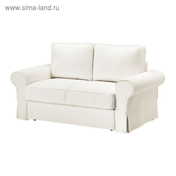 Чехол на двухместный диван-кровать, Хильте белый БАККАБРУ - Фото 1