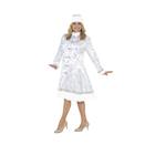 Карнавальный костюм «Снегурочка» сатин, белая, размер 48-50, рост 176 см - фото 8547934