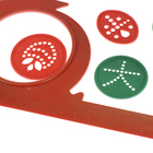 Линейка-спирограф «Зверюшки» Calligrata, 23 см, МИКС - Фото 3