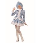Карнавальный костюм «Снегурочка», голубые узоры, размер 46, рост 170 см - Фото 3