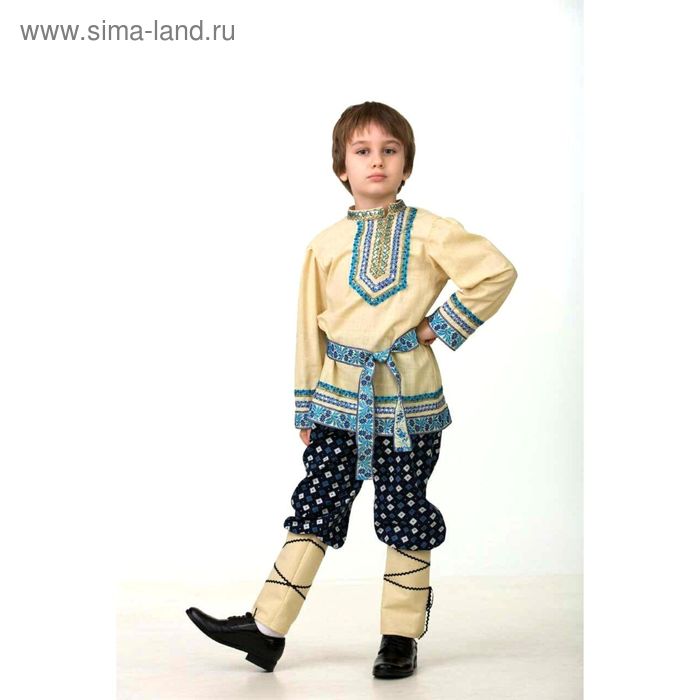 Народный костюм для мальчика, размер 34, рост 128 см - Фото 1