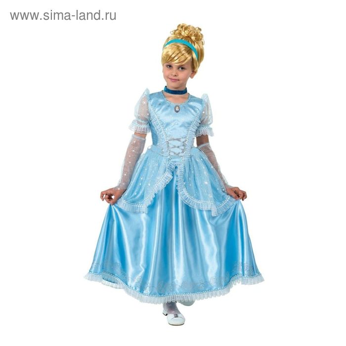 Карнавальный костюм «Принцесса Золушка», текстиль, размер 28, рост 110 см - Фото 1