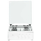 Плита Flama AVG 1402 W, газовая, 4 конфорки, без духовки, две полочки, белая - Фото 3