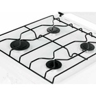 Плита Flama AVG 1402 W, газовая, 4 конфорки, без духовки, две полочки, белая - Фото 5