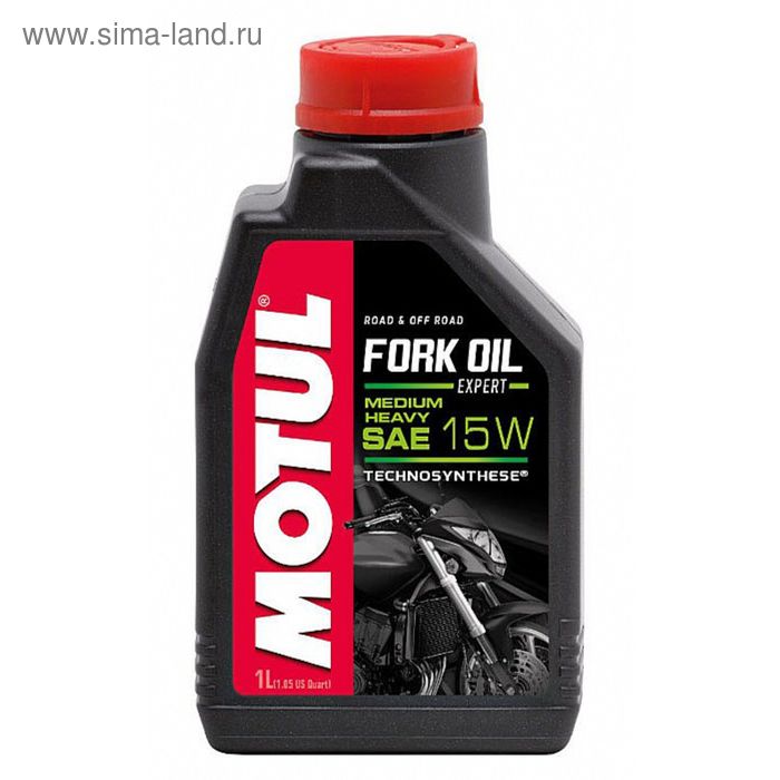Гидравлическое вилочное масло MOTUL Fork Oil Expert Medium/Heavy 15W, 1л - Фото 1
