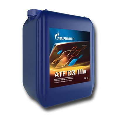 Масло трансмиссионное Gazpromneft ATF DX III, 20л