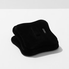 Подставка под кольцо флок, 5×5×2 см, цвет чёрный - фото 9878330