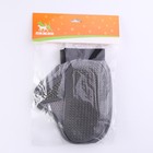 Рукавица - расческа с металлическими зубьями, серая - Фото 6