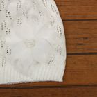Шапка для девочки, размер 42-44, цвет белый 1739 - Фото 3