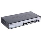 Коммутатор D-Link DGS-1210-10/C1A настраиваемый настольный 8x10/100/1000BASE-T - Фото 1