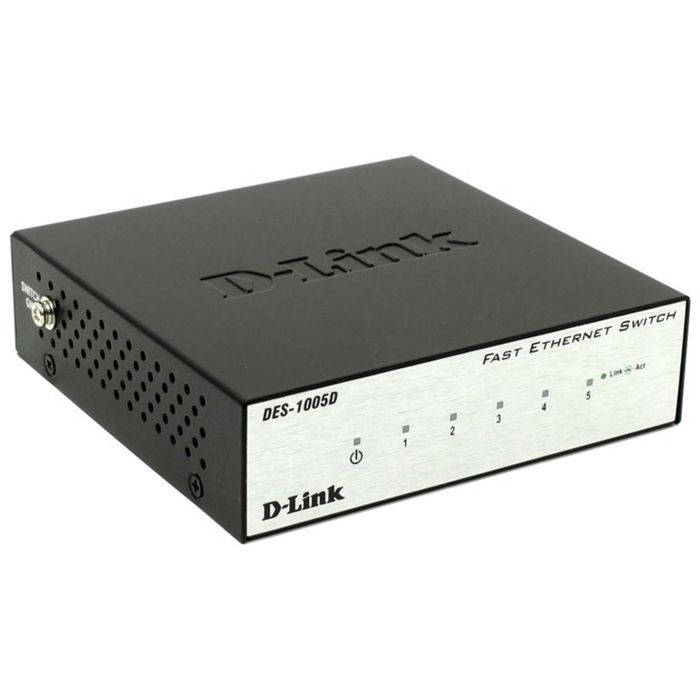 Коммутатор D-Link DES-1005D/O2B неуправляемый настольный 5x10/100BASE-TX - фото 51293590