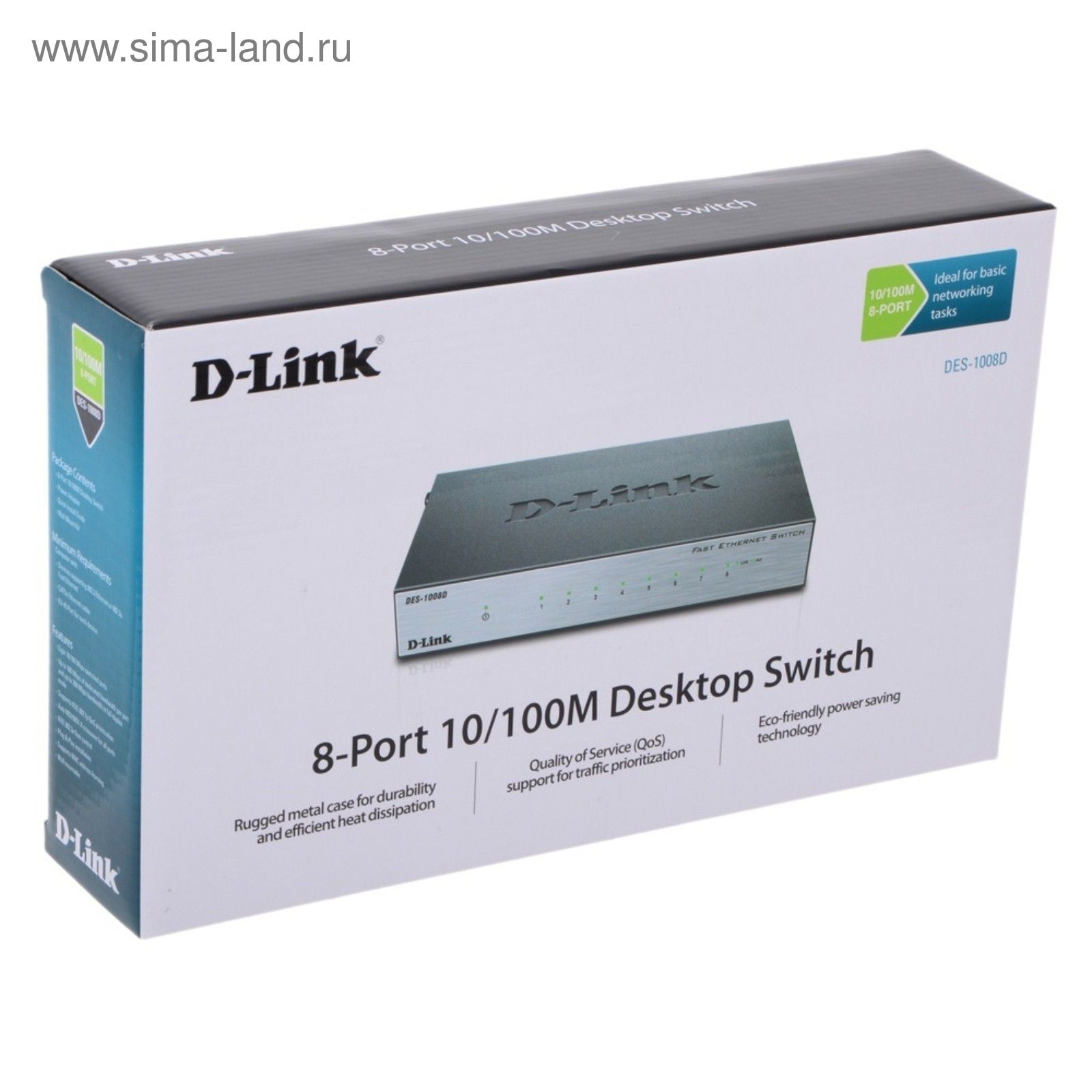 Des 1008. Коммутатор d-link des-1008d/l2b. Коммутатор d-link des-1008d/l2b 8x100mb неуправляемый. Коммутатор d link 8 портов. Коммутатор d-link des-1008d 8-Port Switch 10/100.