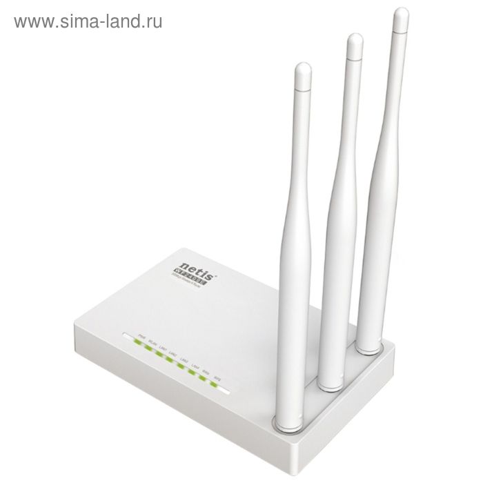 WI-FI роутер беспроводной Netis WF2409E, 300 Мбит/с, 4 порта 100 Мбит/с, белый - Фото 1