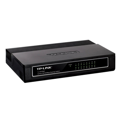 Коммутатор TP-Link TL-SF1016D, 16×10/100BASE-TX, настольный, неуправляемый