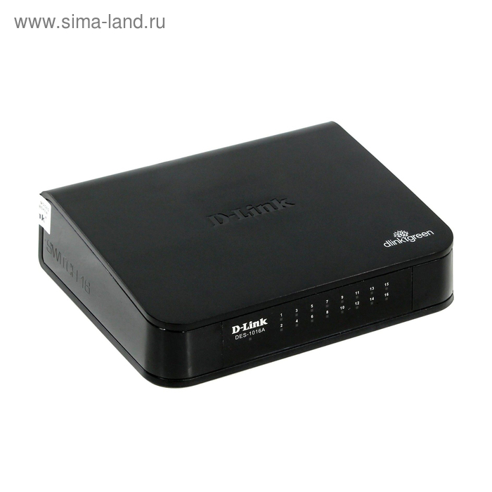 Коммутатор D-Link DES-1016A/E1B неуправляемый настольный 16x10/100BASE-TX - Фото 1