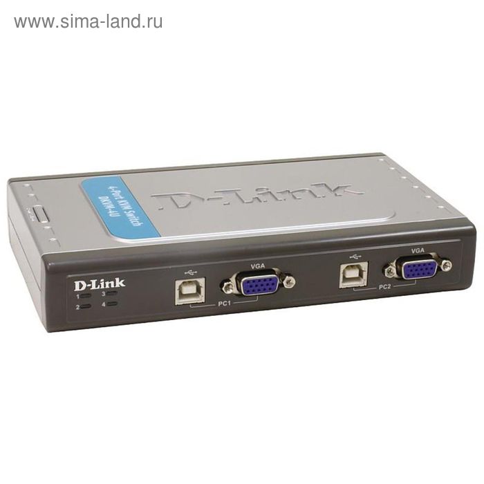 Переключатель KVM D-Link DKVM-4U 4xPC port - Фото 1