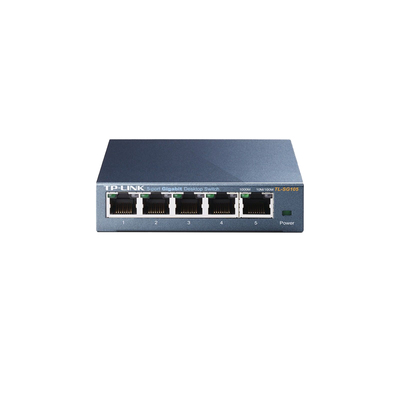 Коммутатор TP-Link TL-SG105, 5×10/100/1000BASE-T, настольный, неуправляемый