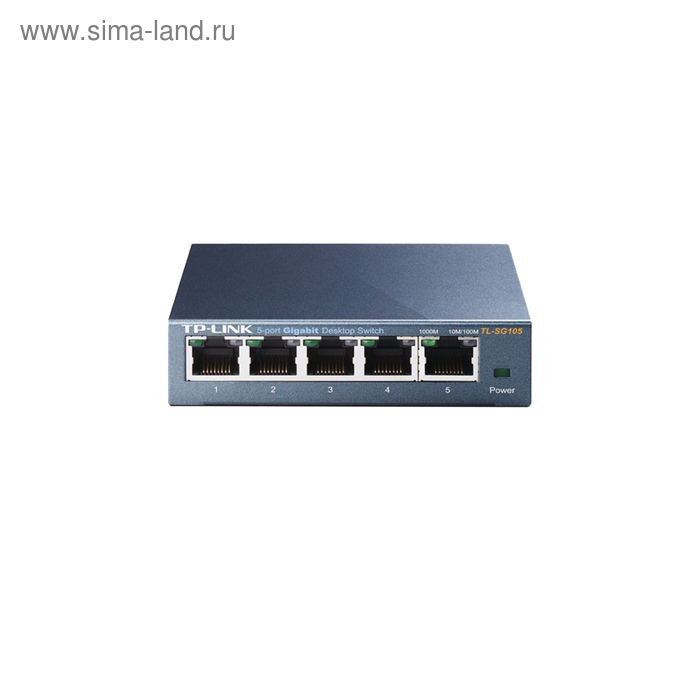 Коммутатор TP-Link TL-SG105 неуправляемый настольный 5x10/100/1000BASE-T