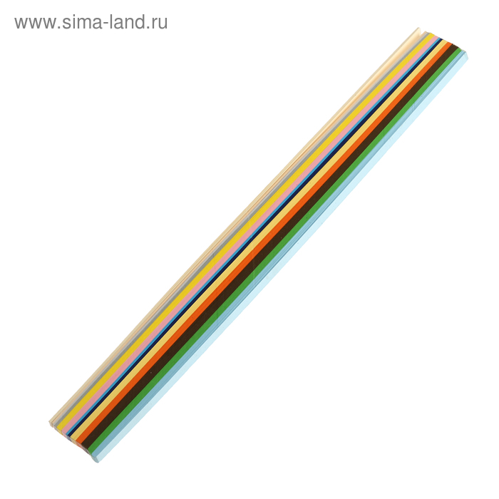 Бумага для кручения набор 125л, 160гр, толщ. 5мм (ассорти 10 цв.) кв-0037/5 - Фото 1