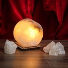 Соляной светильник "Круг" 8 х 8 х 6 см, цельный кристалл - Фото 1
