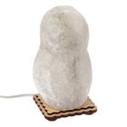 Соляной светильник "Матрешка" малый 16 х 9 х 6 см, деревянный декор, цельный кристалл - Фото 3