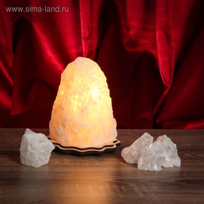 Соляной светильник "Скала" малый D-10 h-15 см, цельный кристалл - Фото 1