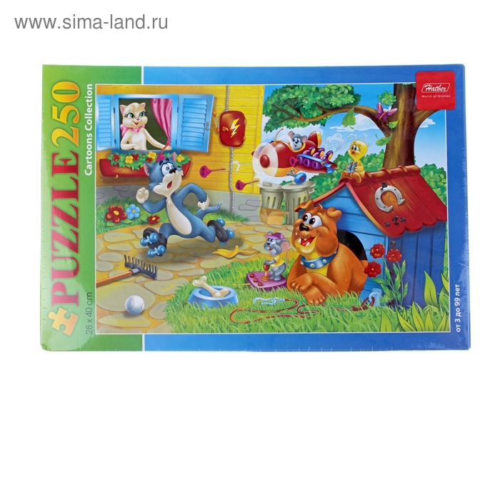 Пазлы «Приключения Кота», 250 элементов - Фото 1