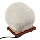 Соляной светильник USB "Радуга КРУГ" 8х8 см, цветной, цельный кристалл - Фото 3