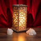 Соляной светильник "Бабочки" 20 х 12 см, деревянный декор - Фото 1