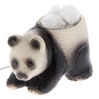 Соляной светильник "Панда" малый 15 x 10 см, керамическое основание - Фото 2
