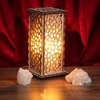 Соляной светильник "Сердечки" 20 х 12 см, деревянный декор - Фото 1