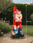 Садовая фигура из гипса «Водолей» большой, 36×32×80 см - Фото 2