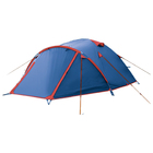 Палатка серия Basic line Vega, синяя, 4-местная - Фото 1