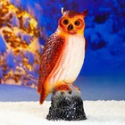 Садовая фигура "Сова на камне" большая 20х25х55см - Фото 5