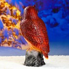 Садовая фигура "Сова на камне" большая 20х25х55см - Фото 7