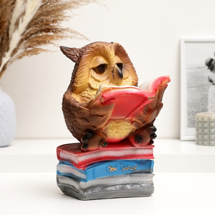 Копилка для денег «Сова с книгой», гипс, 25 см - Фото 1