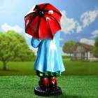 Садовая фигура "Девочка с зонтиком" 20х26х63см - Фото 3