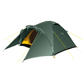 Палатка, серия Trekking Challenge 3, зелёная, 3-местная