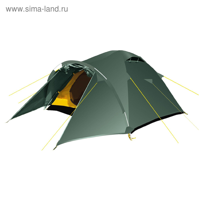 Палатка, серия Trekking Challenge 3, зелёная, 3-местная - Фото 1