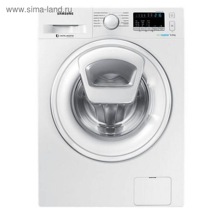 Стиральная машина Samsung WW65K42E08W, класс А, 1200 об/мин, 6.5 кг, белая - Фото 1