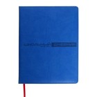 Дневник универсальный для 1-11 классов, 48 листов VELVET, твердая обложка, искусственная кожа, термотиснение, ляссе, блок 70 г/м2, ярко-синий - фото 10249288
