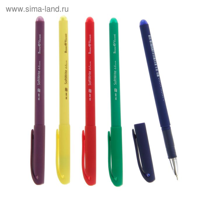 Ручка шариковая SoftWrite. Joy, чернила синие на масляной основе, узел 0.5 мм, МИКС - Фото 1