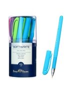 Ручка шариковая BrunoVisconti. SoftWrite Special, синий стержень, узел 0.5 мм, на масляной основе, матовый корпус, МИКС - Фото 4