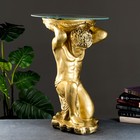 Подставка - стол "Титан" бронза  74 см ПОЛИСТОУН - Фото 1