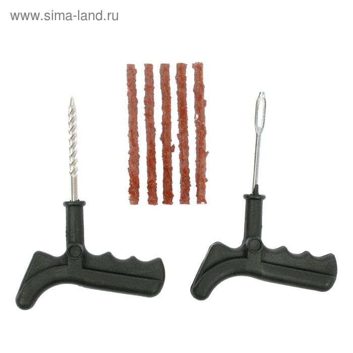 Комплект для ремонта бескамерных шин, инструмент, жгуты - Фото 1