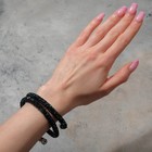 Браслет-пружинка «Шанталь» 2 ряда, цвет сапфировый, L=7 см - Фото 1